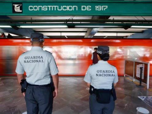 AMLO destaca la presencia de la Guardia Nacional en el Metro de la CDMX