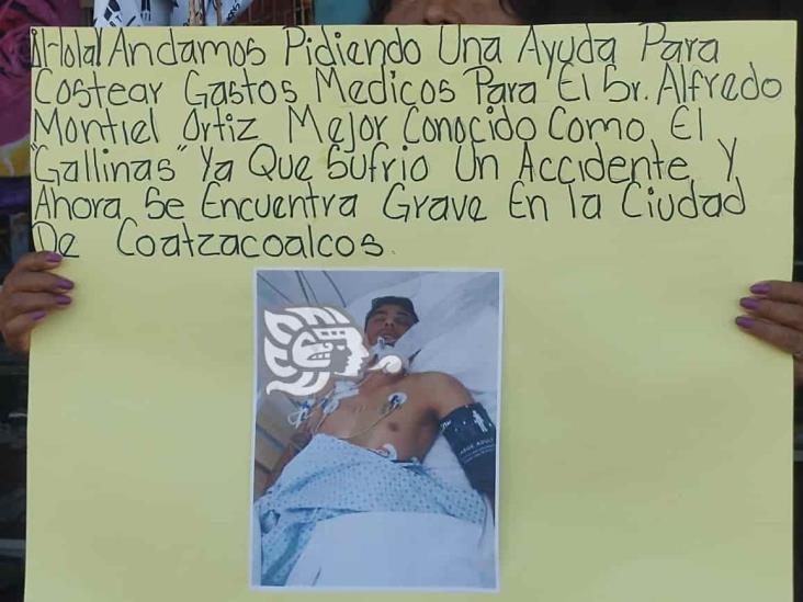Familiares piden ayuda para Alfredo Montiel, accidentado en Cuichapa (+Video)