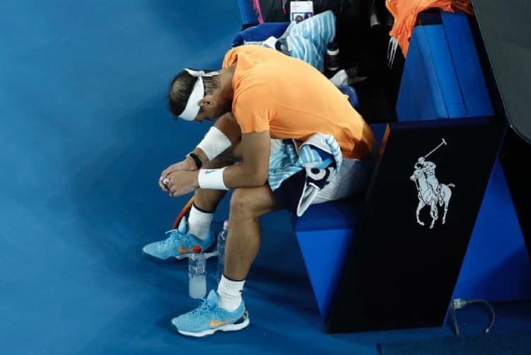 Se retira Rafael Nadal por lesión en Abierto de Australia