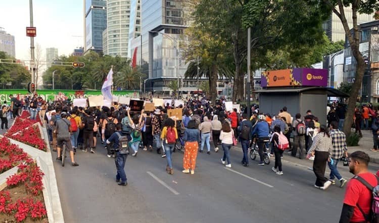 Marchan contra la presencia de la Guardia Nacional en Metro de CDMX