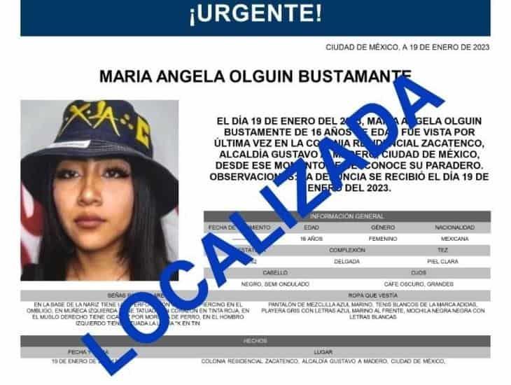 Ángela, menor desaparecida en CDMX, habría sido localizada