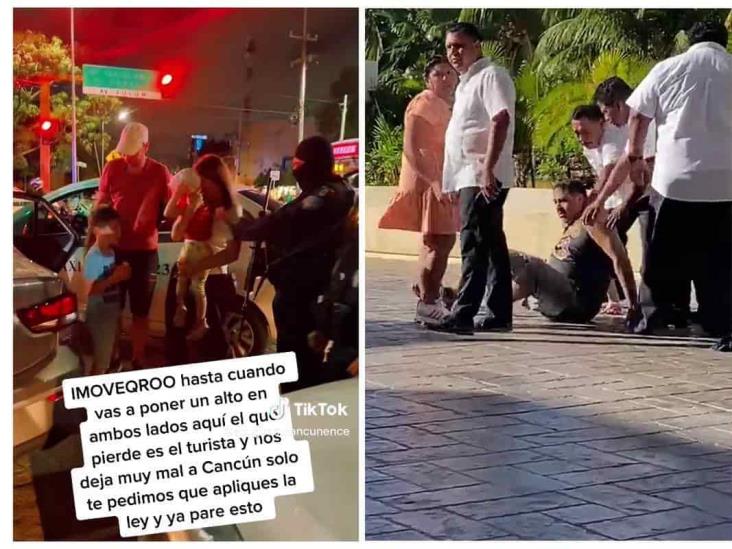 Pese a ser legal, taxistas de Cancún agreden a socios de Uber