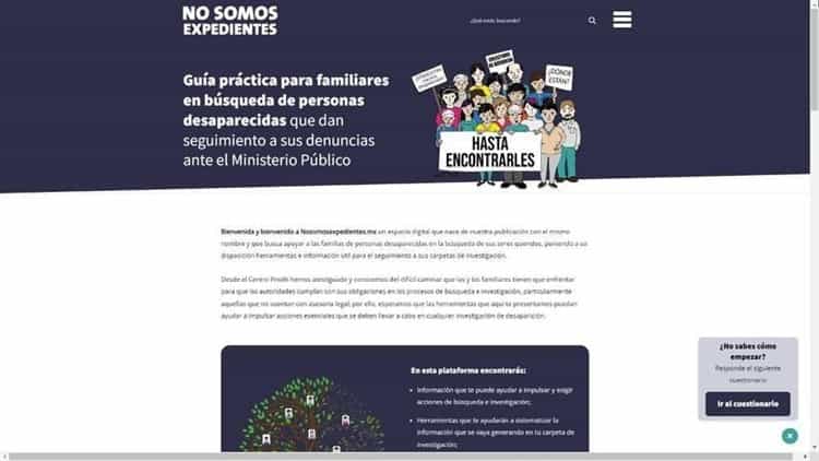 Colectivo de búsqueda en Veracruz usa plataforma digital de desaparecidos