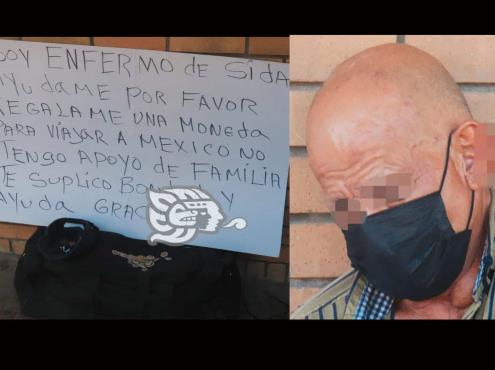 Hombre clama apoyo en Coatzacoalcos para reencontrarse con su familia