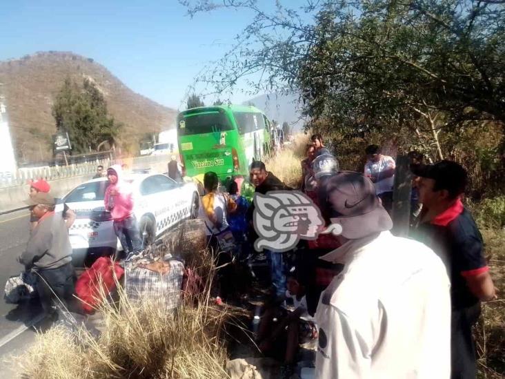 Se accidentan jornaleros de Chiapas en la Puebla-Orizaba