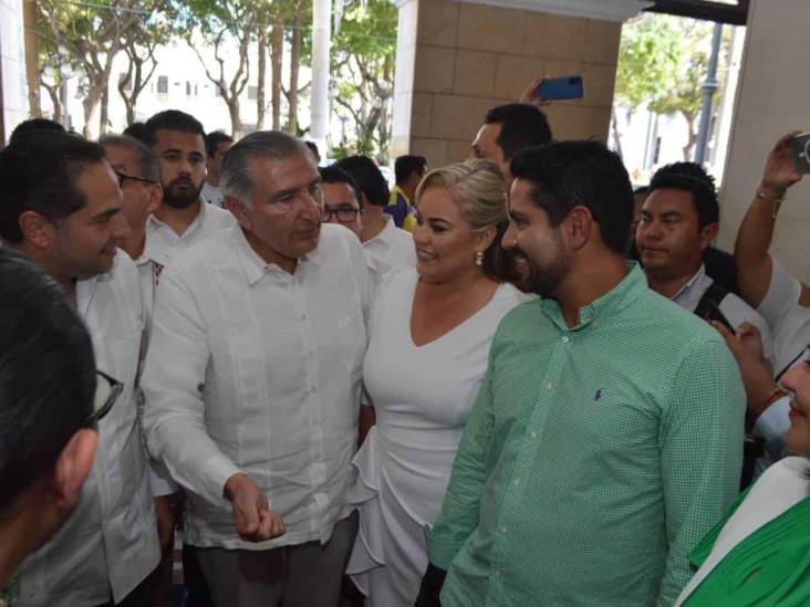 Se reúne Adán Augusto con integrantes del PVEM en Veracruz