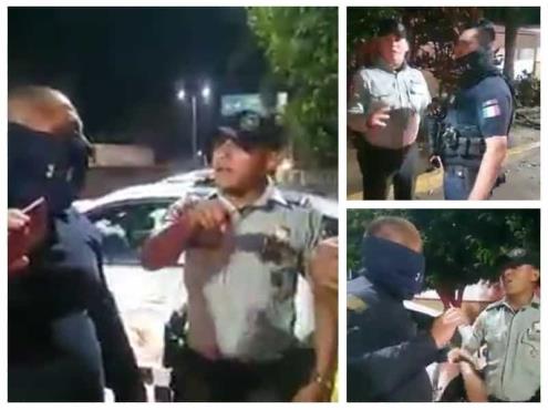 Desencuentro entre GN y policías de Veracruz por presunta detención (+Video)