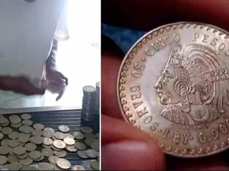 Abuelito en Tamaulipas encontró monedas de oro y playa