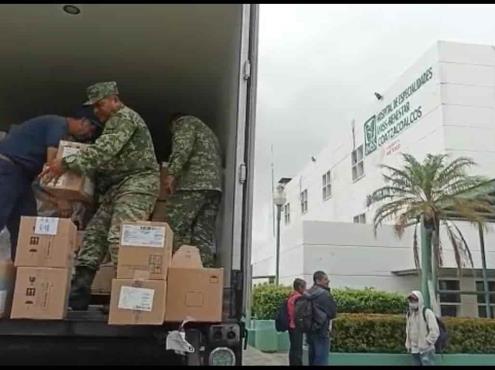Ejército abasteció de medicamentos al Hospital Gómez Farías