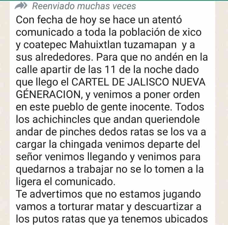 Vía WhatsApp, advierten ‘limpia’ en Xalapa y alrededores