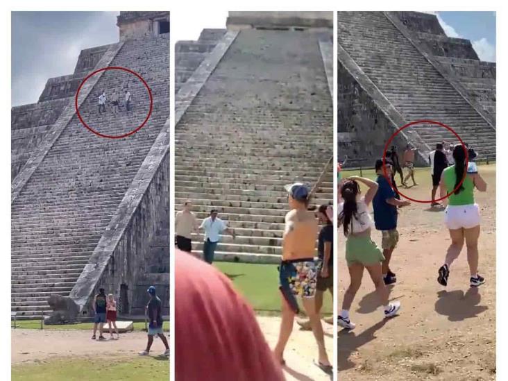 ¿De nuevo? Turista sube pirámide en Chichén Itzá; le tocó ‘palo’ (+Video)