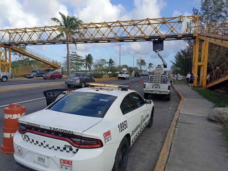 SSP reinstala cámaras de videovigilancia en la carretera Veracruz – Xalapa