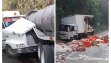 Tráiler sin frenos provoca carambola en puente Metlac de Ixtaczoquitlán