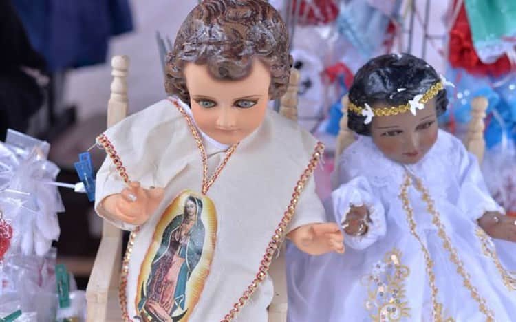 Realizan bendición de niño Dios en Catedral de Veracruz
