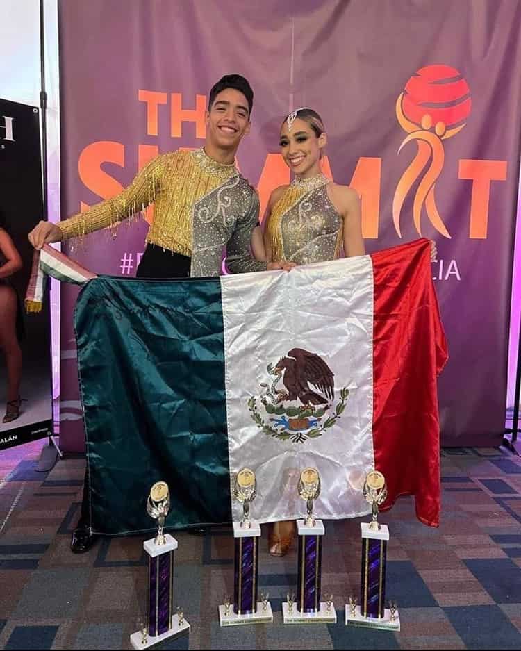 Veracruzanos Kemish Aquino, Pamela Aquino y Valeria León ganan campeonato mundial de salsa