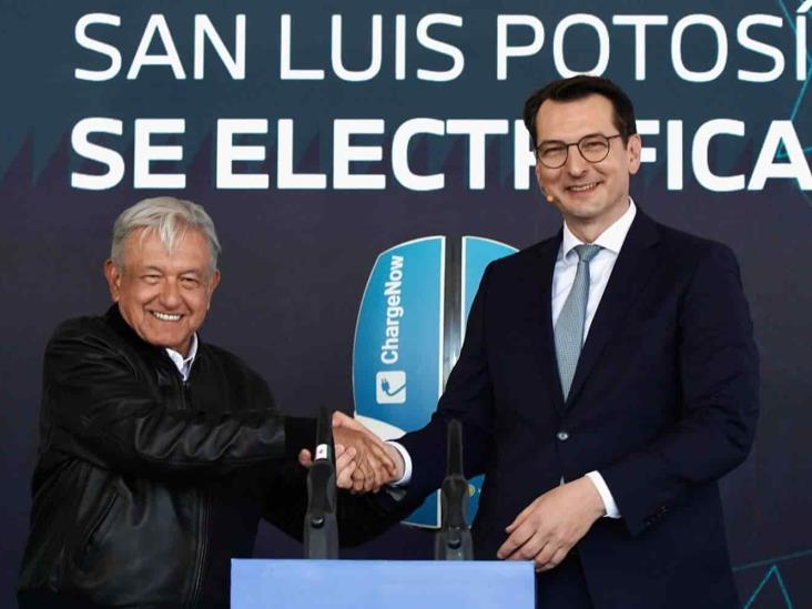 Producción de vehículos eléctricos en SLP, por confianza de inversionistas: AMLO