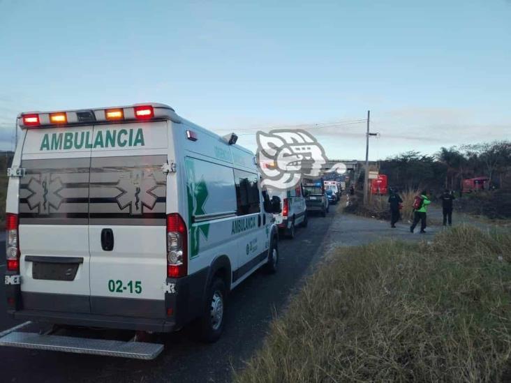 Autobús se despista en la Xalapa-Veracruz