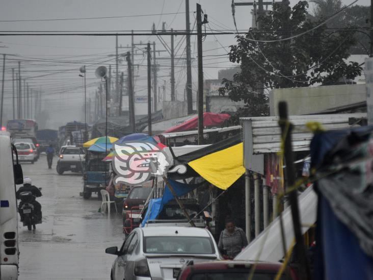 Lluvia enfrió las ventas en el tianguis de la Pancho Villa