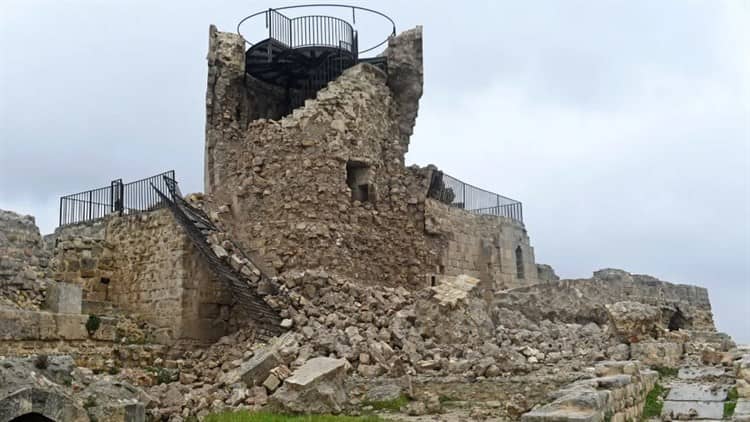 Valiosos sitios arqueológicos, en ruinas tras terremoto en Siria