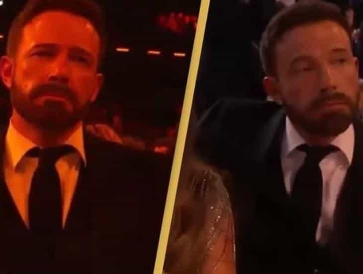 ¿Lo regañaron? El incómodo momento de Ben Affleck y JLo en los Grammy