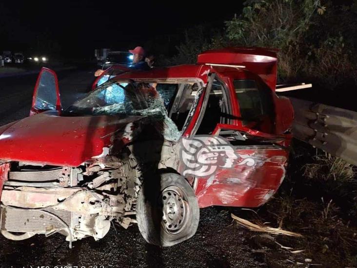 2 personas prensadas, saldo de accidente en la Córdoba-La Tinaja