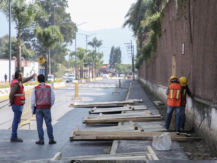 Inicia reparación de barda perimetral en exfábrica de Río Blanco