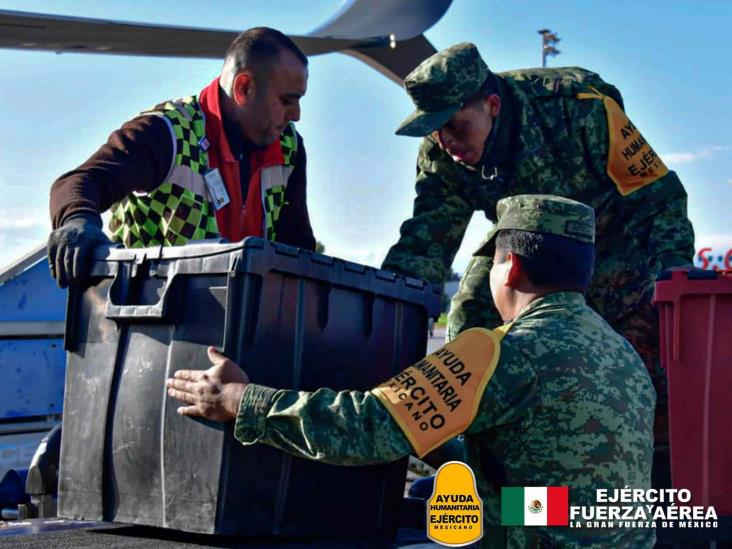 Destacan labor de Fuerza Aérea Mexicana en ayuda humanitaria en Chile, Turquía y Siria