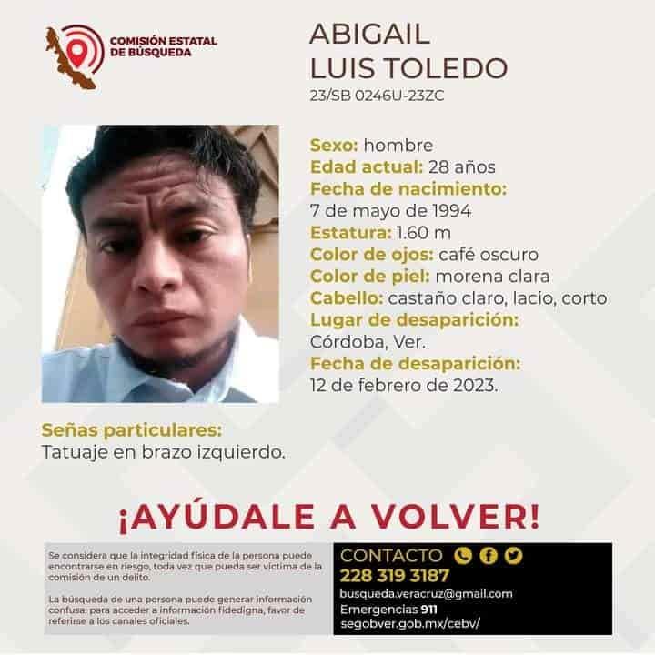 Desaparecen dos personas en el centro de Veracruz; uno es menor de edad