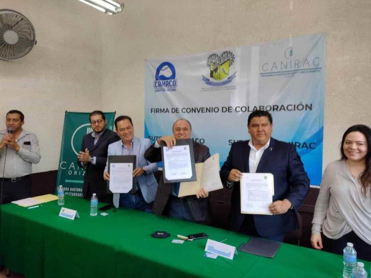 Firman convenio Sutsem, Canaco y Canirac Orizaba (+Video)