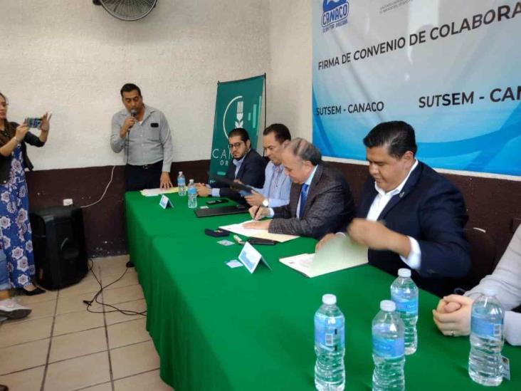 Firman convenio Sutsem, Canaco y Canirac Orizaba (+Video)