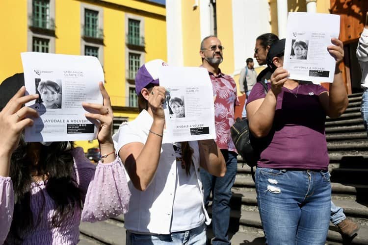 Hallan en Xalapa el auto de Sara Hilda Olarte, pero no a ella, sigue desaparecida