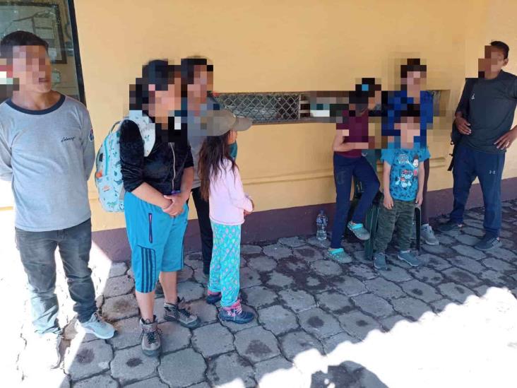 Resguarda SSP a 13 migrantes en la zona sur de Veracruz