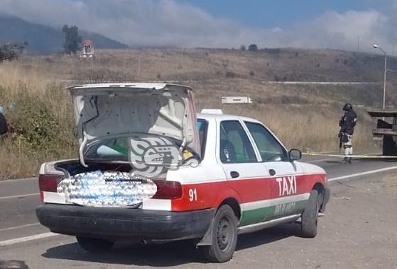Criminales dejan a a taxista muerto en carretera de Maltrata