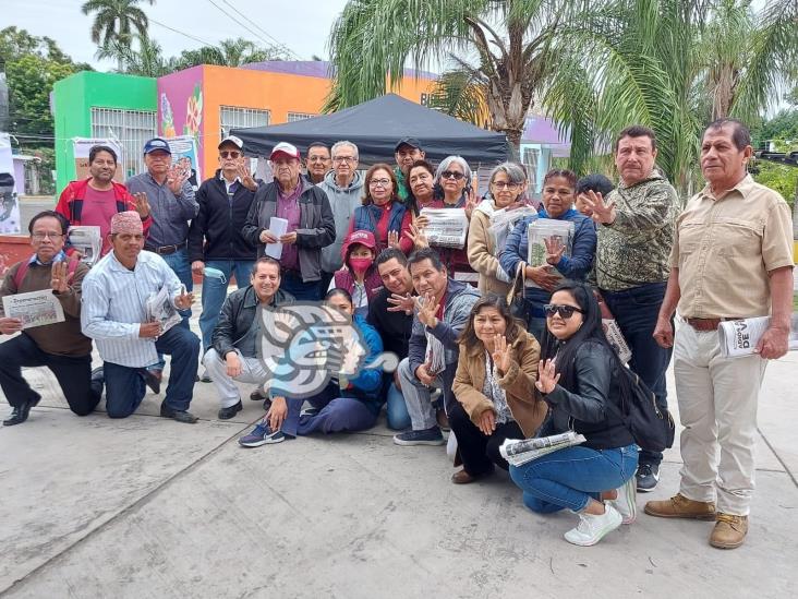 Morenistas de Poza Rica se suman a jornada para respaldar plan B de reforma electoral