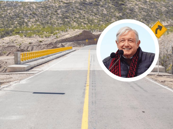 Inaugura López Obrador modernización de carretera Agua Prieta-Bavispe, en Sonora