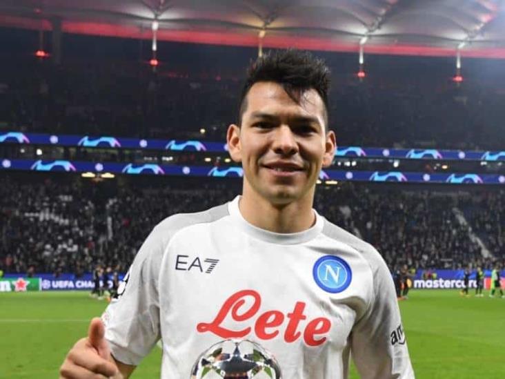 Se luce Hirving Lozano en el triunfo del Nápoles en Champions