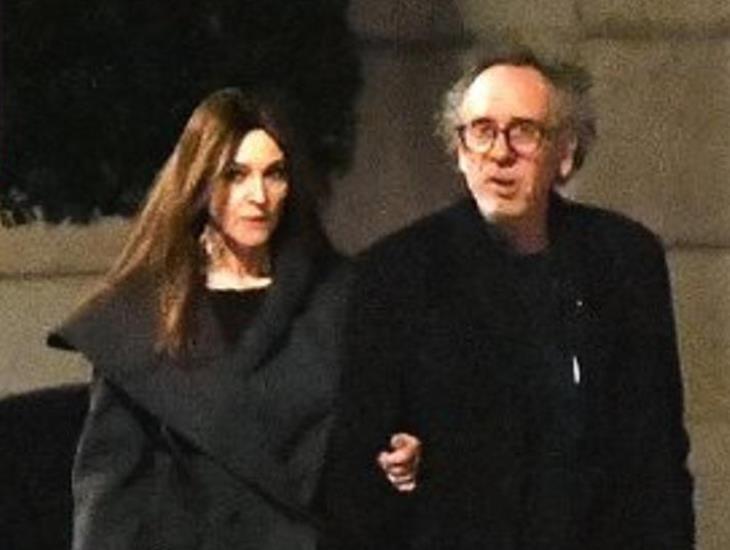 Mónica Bellucci y Tim Burton confirman romance con foto caminando por París
