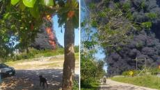 Extinguen incendio en Ixhuatlán del Sureste; busca Pemex a 5 obreros desaparecidos