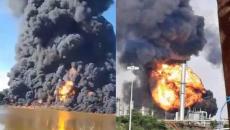 Lamenta AMLO explosión e incendio en Tuzandépetl y refinería de Minatitlán