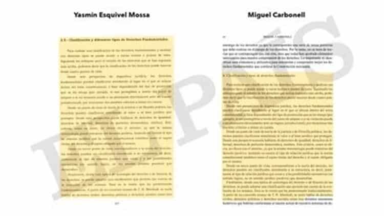 El País señala a Yasmín Esquivel de plagio en su tesis de doctorado