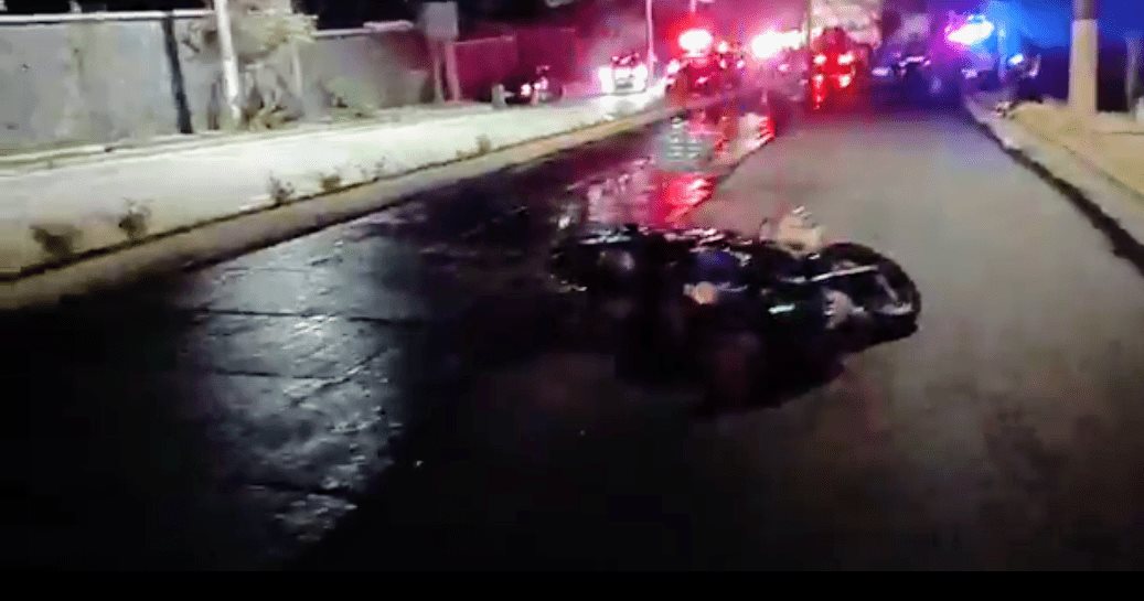 Motociclista atropella a obrero sobre la Xalapa-Coatepec