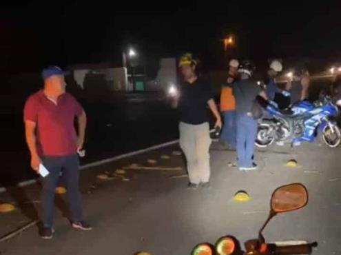 Motociclista resulta lesionado en choque en Cardel