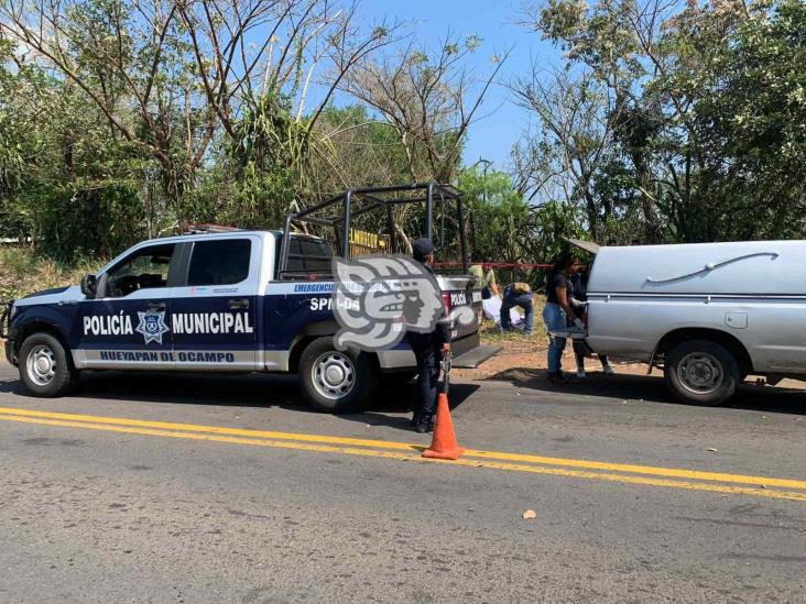 Abandonan cuerpo de hombre entre Hueyapan y Acayucan (+Video)