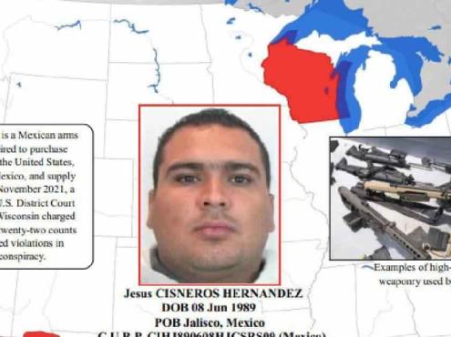 EU sanciona a Jesús Cisneros Hernández, traficante de armas del CJNG