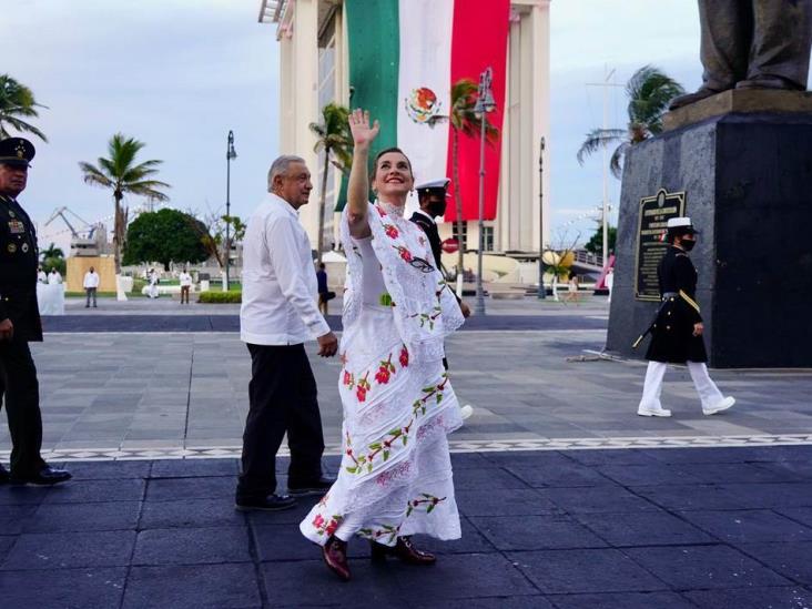 Beatriz Gutiérrez Müller visita Veracruz (+Video)