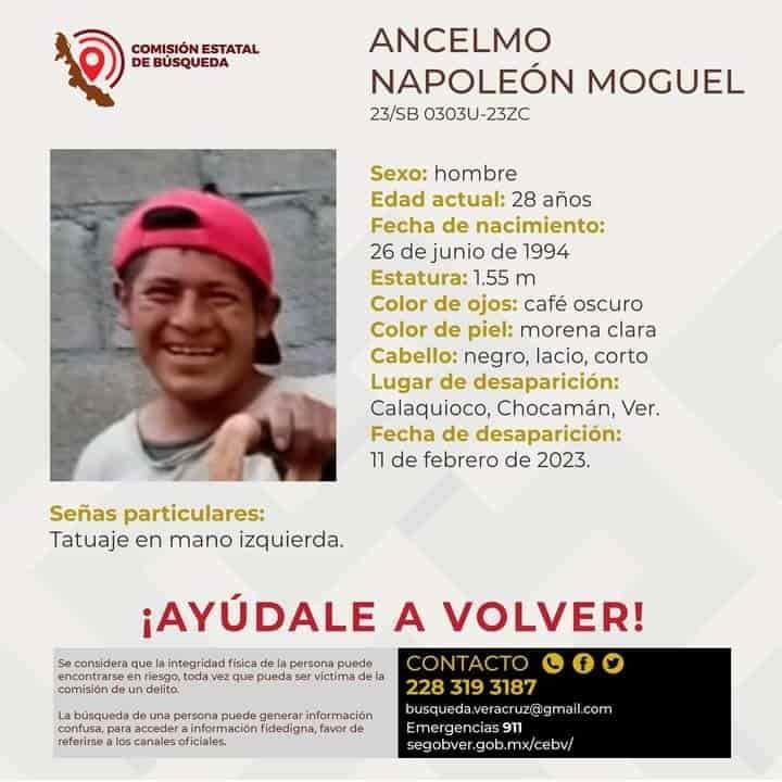 Reportan a 3 personas como desaparecidas en zona centro de Veracruz
