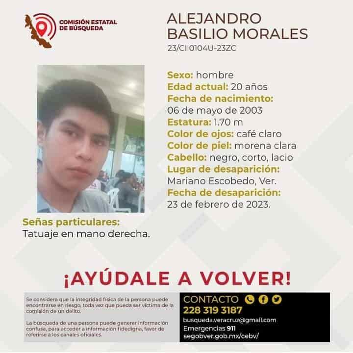 Reportan a 3 personas como desaparecidas en zona centro de Veracruz