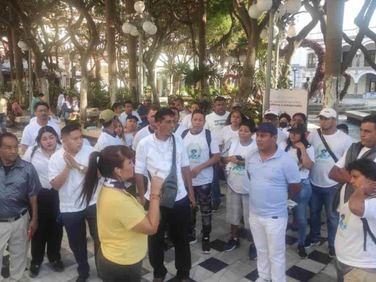 Con manifestación, denuncian intento de despojo en Arroyo de Caña, en Veracruz