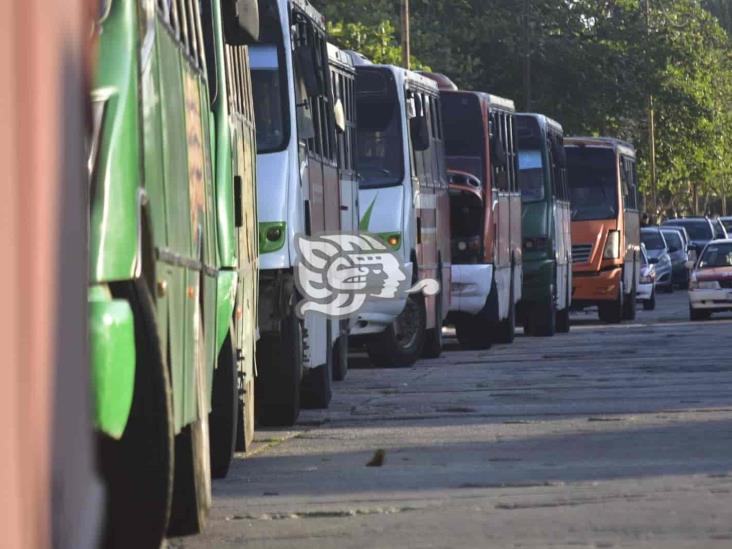 Operativo de Transporte Público paraliza a urbanos en Coatzacoalcos (+Video)