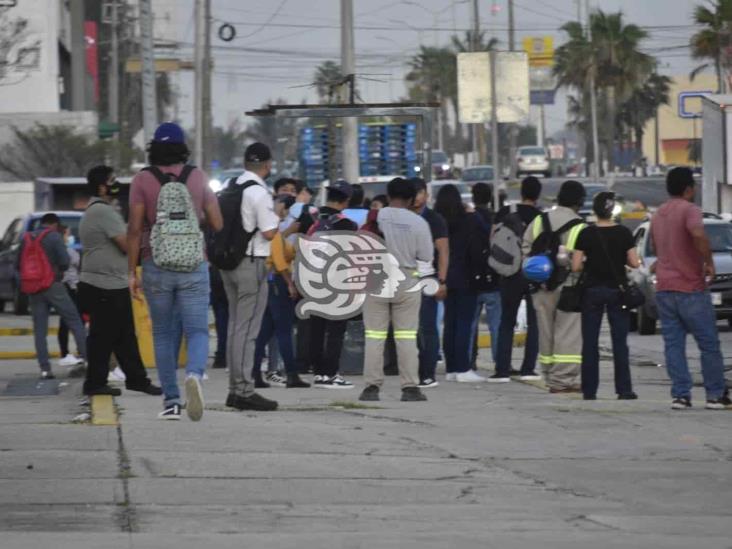 Operativo de Transporte Público paraliza a urbanos en Coatzacoalcos (+Video)